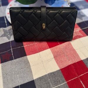 Kurt Geiger Black Quilted Wallet